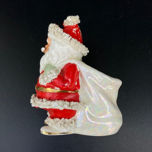 Inarco Small Spaghetti Trim Santa Planter E-1252/R - Picture 14 of 14